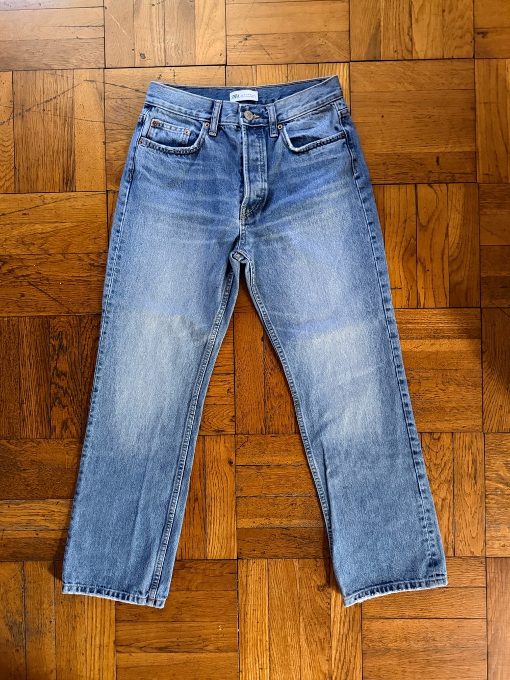 Zara Women’s Blue Straight leg Jeans